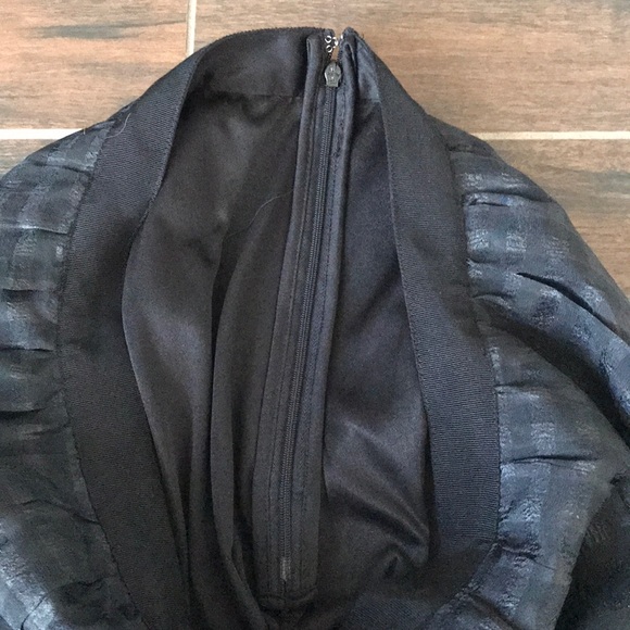 ELLE pleated black sheer checkered skirt - Picture 5 of 5